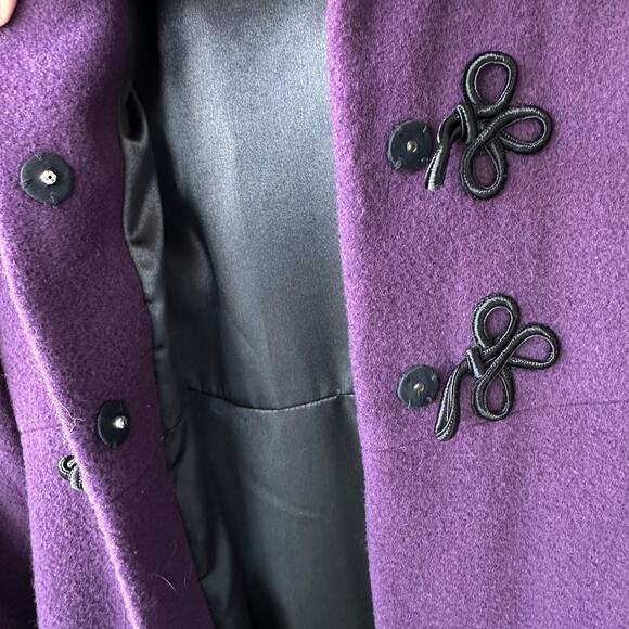 Vintage American Girl Sugar Plum Sugarplum Coat Wool Faux Fur Trim Size 12 EUC - Picture 4 of 10